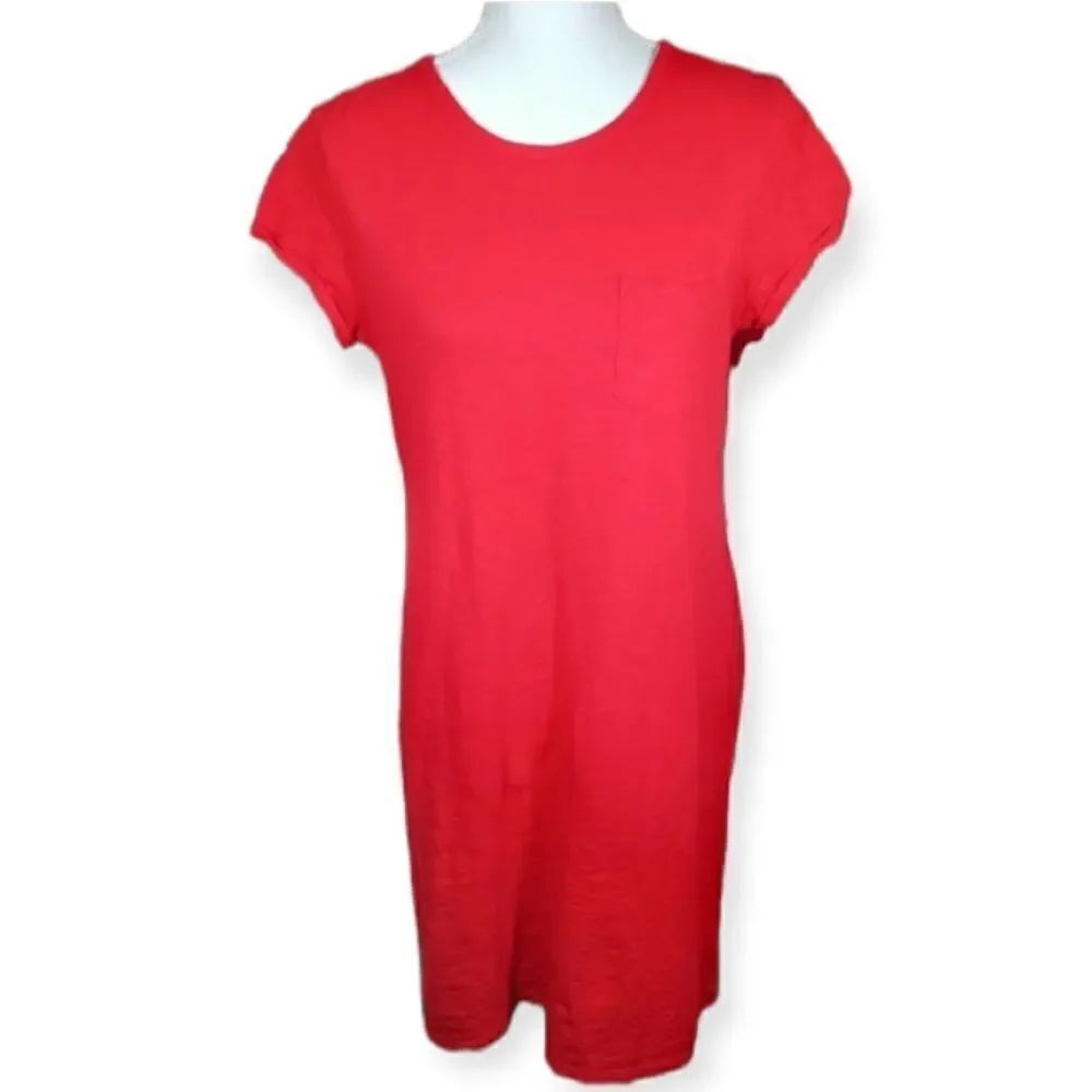 GAP RED TEE-SHIRT DRESS SZ.S/M EUC